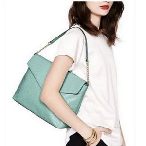 A La Vita Ostrich Leena Kate Spade Shoulder Bag